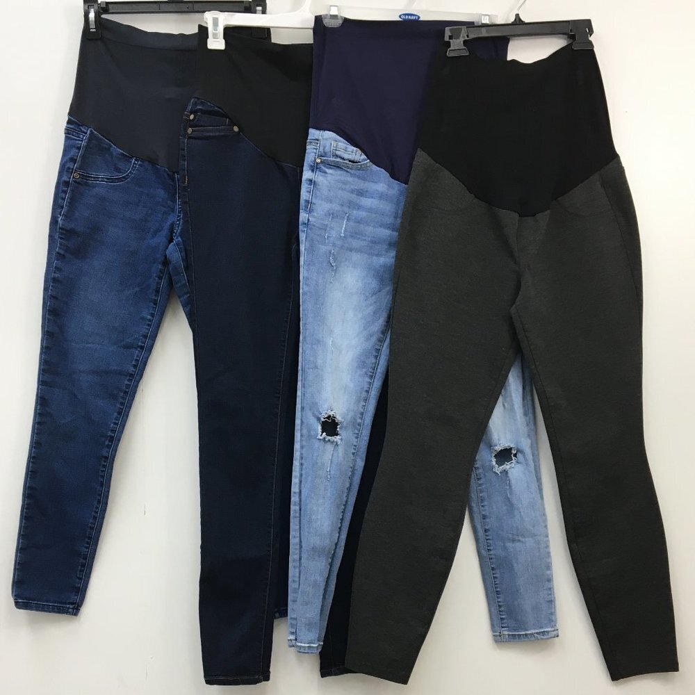 Maternity Jeans and Pants 4 Pc Bundle Sizes Small Various Brands EXCELLENT